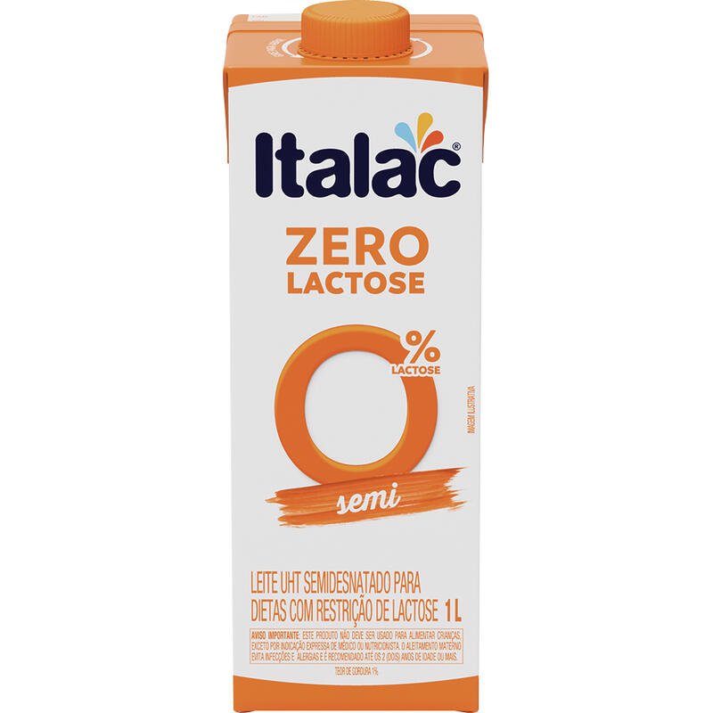 Leite Semidesnatado sem Lactose Italac 1L
