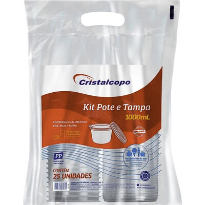 Pote Cristalcopo Redondo 1L 25 un