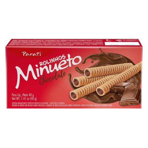 Rolinho Wafer Minueto Chocolate 40g