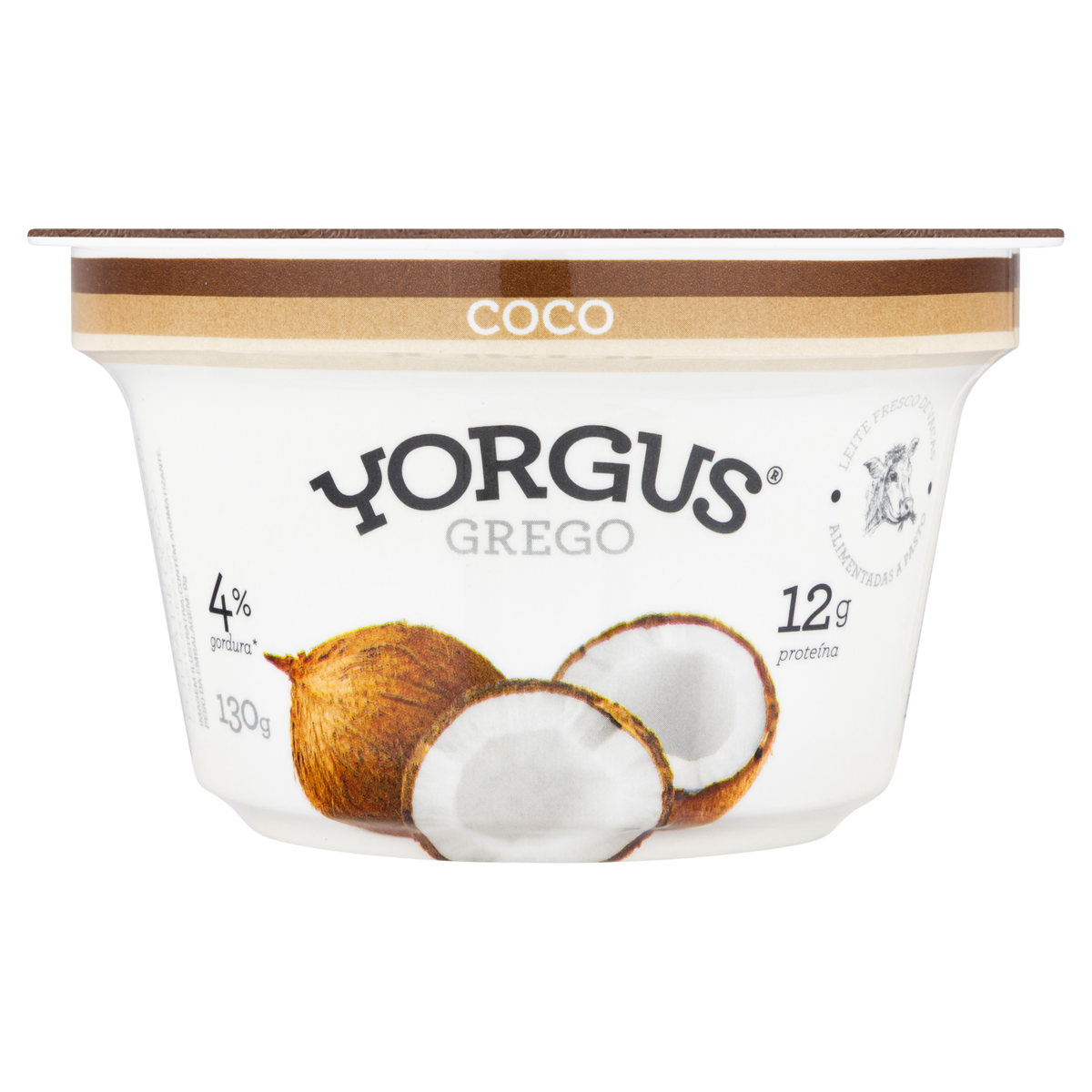 Iogurte Integral Grego Coco Yorgus Pote 130g