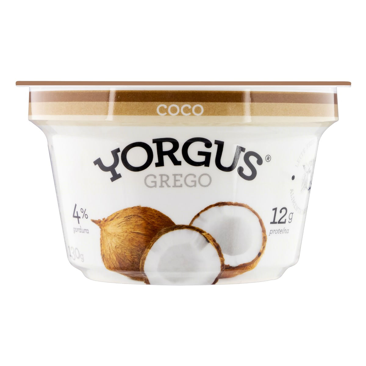 Iogurte Integral Grego Coco Yorgus Pote 130g