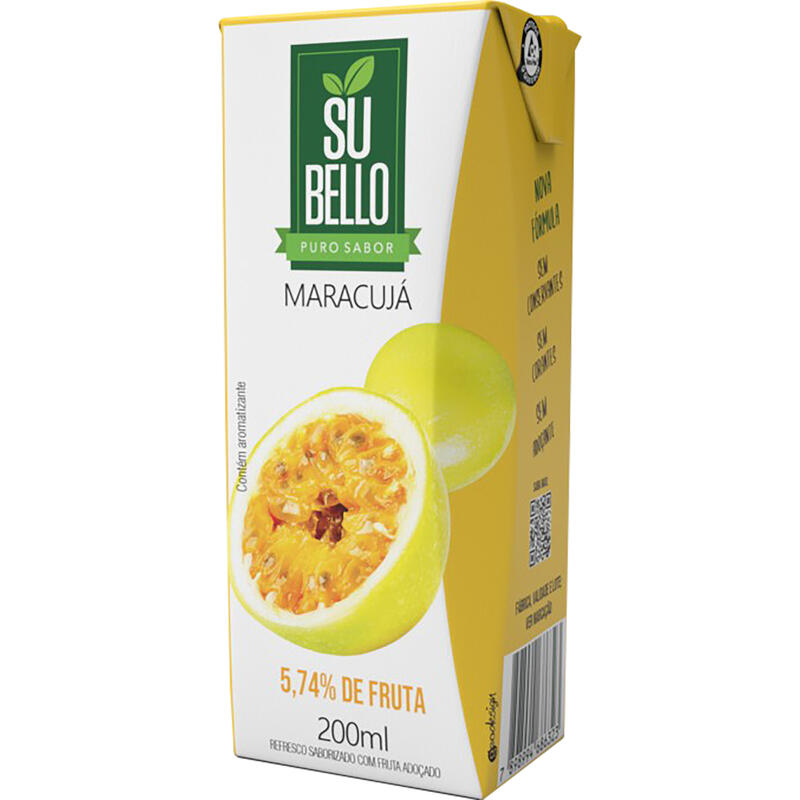 Suco Pronto Subello Maracujá 200ml
