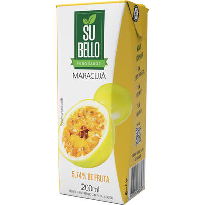 Suco Pronto Subello Maracujá 200ml