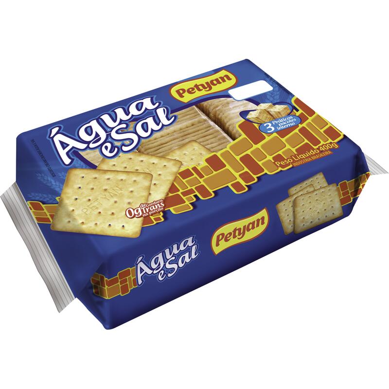 Biscoito Petyan Água e sal 400g