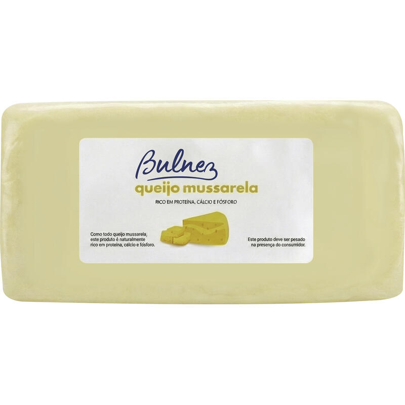 Queijo Mussarela Bulnez F4 Preço por quilo na peça