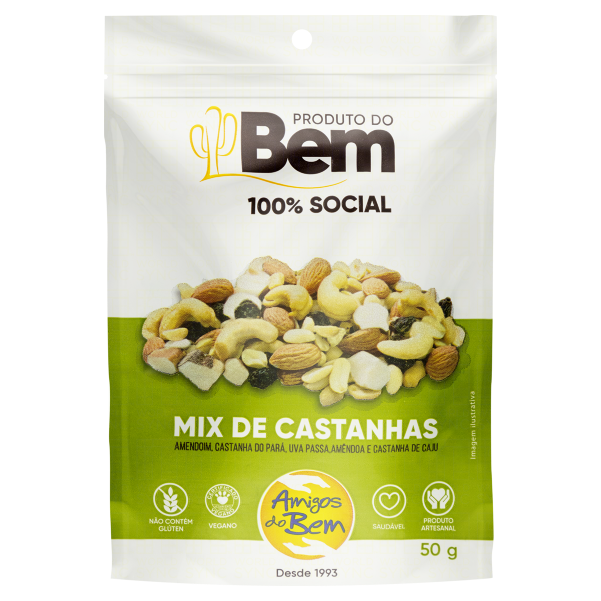 Mix de Castanhas 50g - Pouch