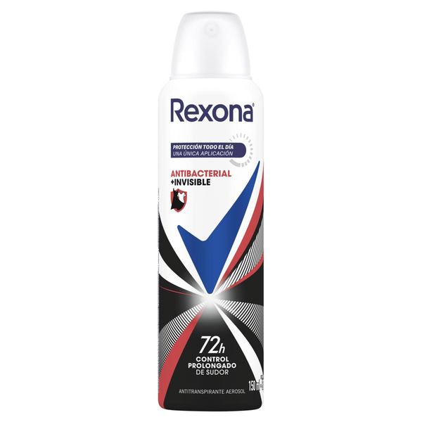Antitranspirante Aerossol Antibacterial e Invisible Rexona 150ml