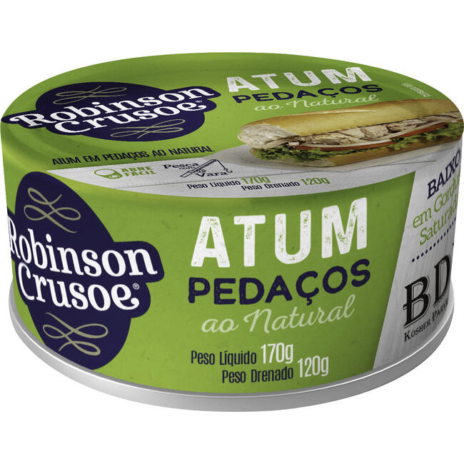 Atum em Pedaços Robinson Crusoe Natural 120g