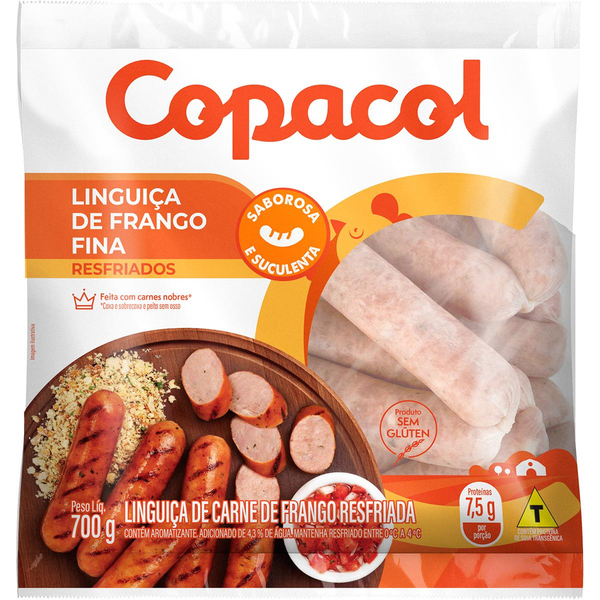 Linguiça Frango COPACOL Fina Resfriada 700g