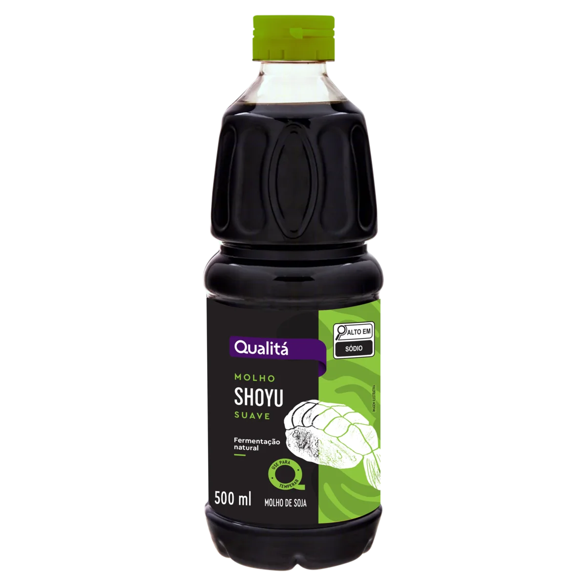 Molho Shoyu Suave Qualitá Garrafa 500ml