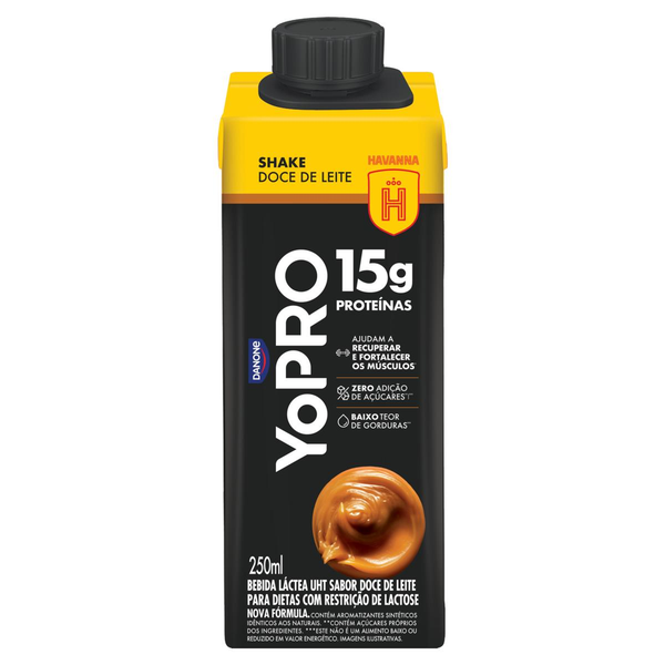 YoPRO Bebida Láctea UHT Doce de Leite Havanna 15g de proteínas 250ml