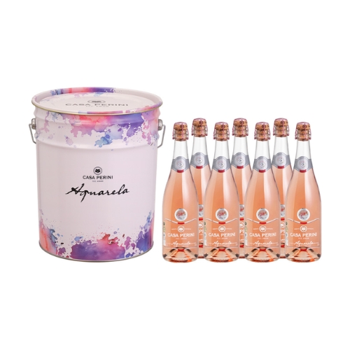 Kit Espumante CASA PERINI Aquarela com Balde com 7 Garrafas de 750ml cada