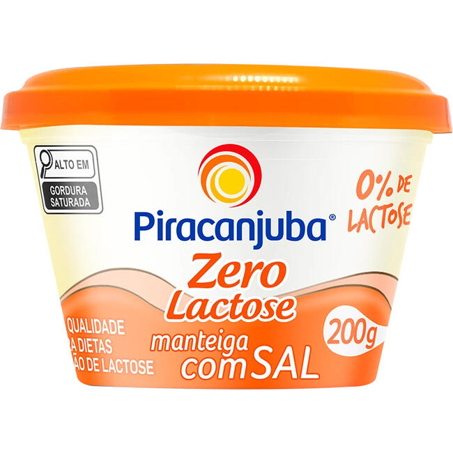 Manteiga Zero Lactose Piracanjuba 200g
