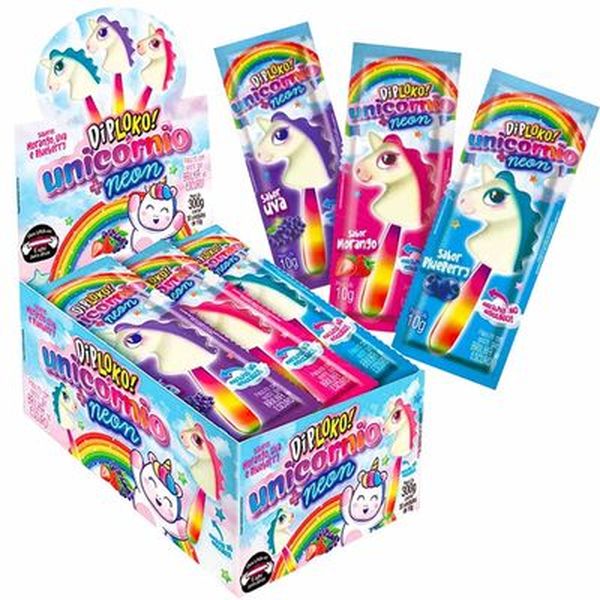 PIRULITO DIPLOKO UNICORNIO NEON 10G