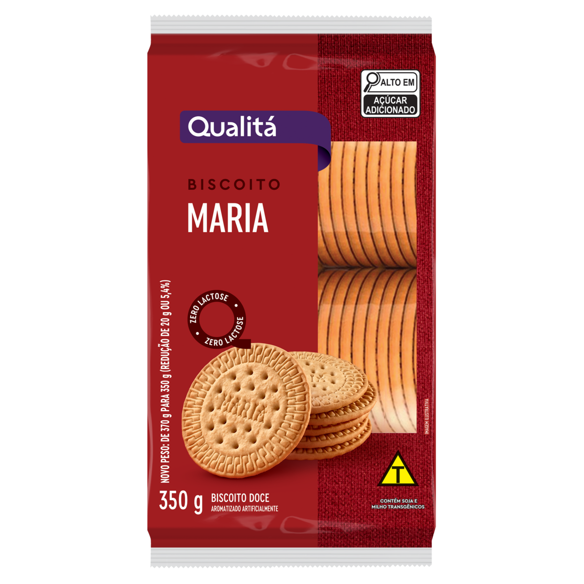 Biscoito Maria Zero Lactose Qualitá Pacote 350g