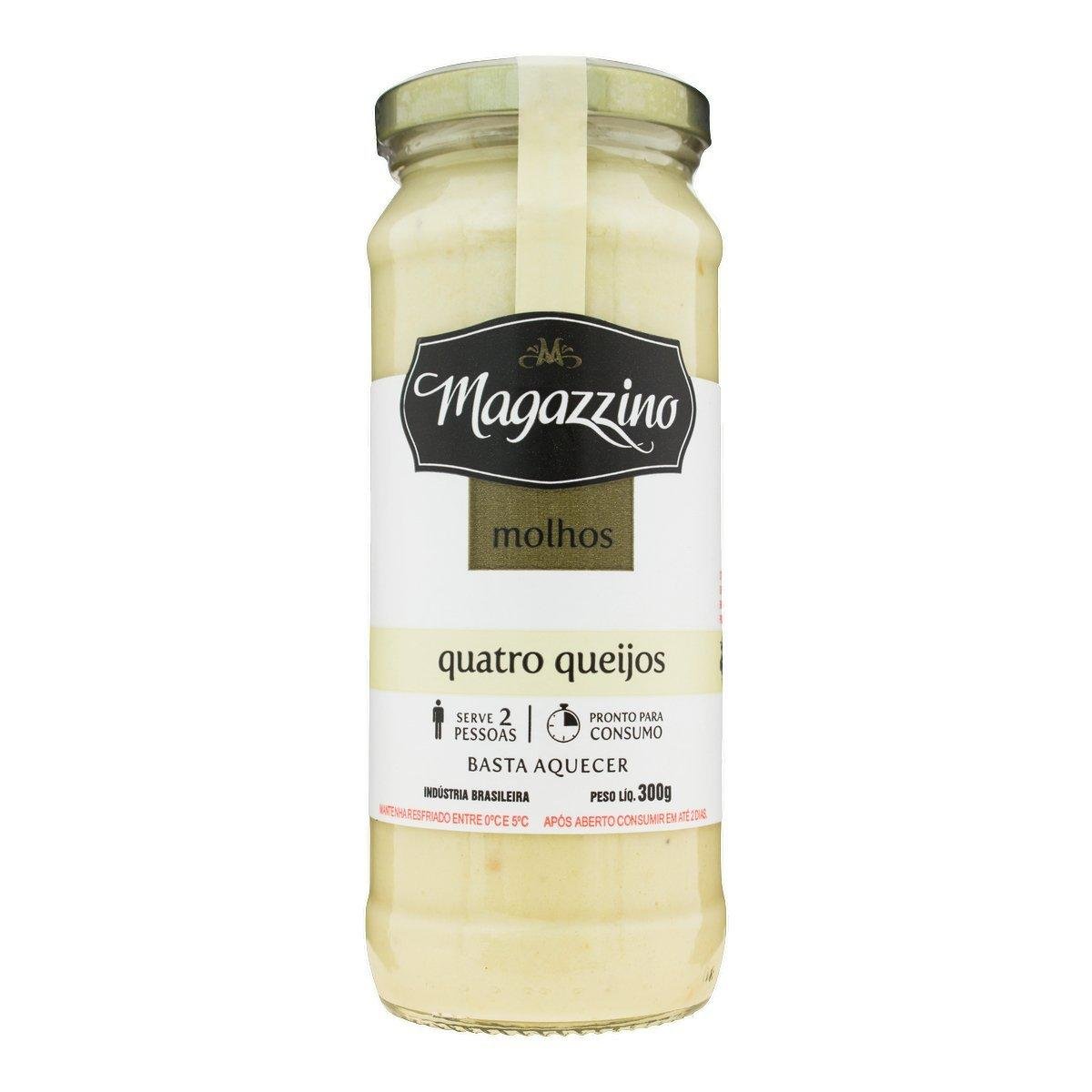 Molho Quatro Queijos Magazzino Vidro 300g