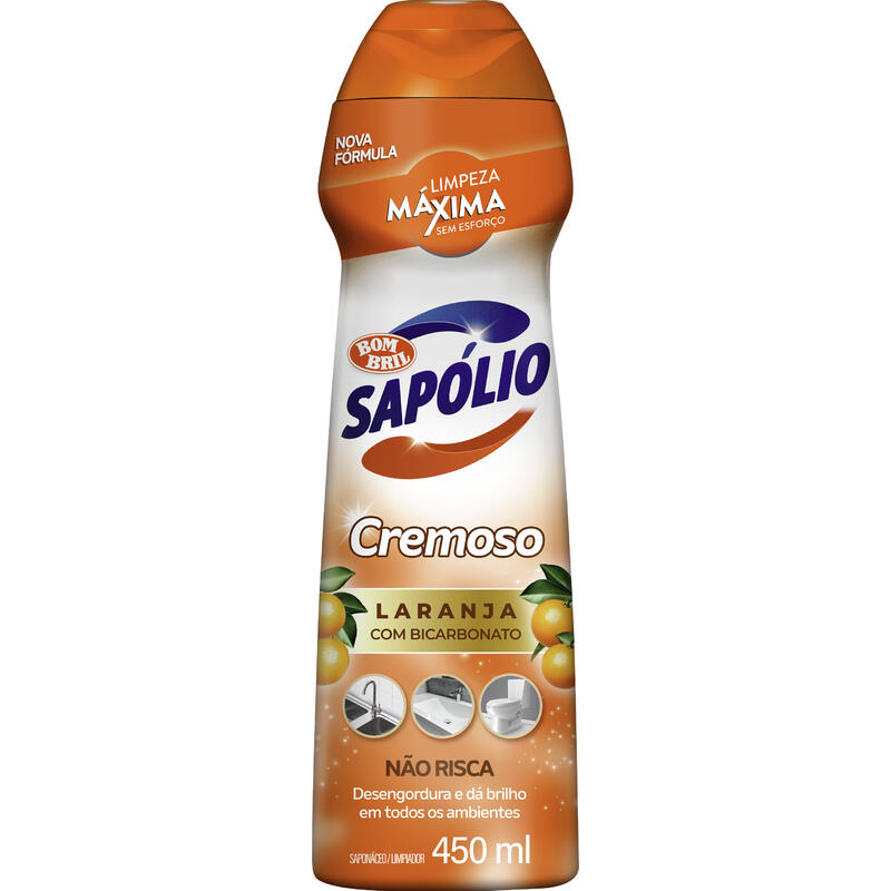 Saponáceo Cremoso Radium Laranja 450ml
