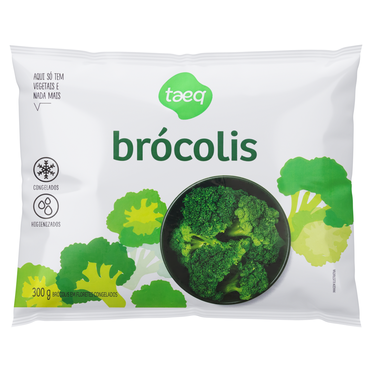 Brócolis Congelados Higienizado Taeq Pacote 300g