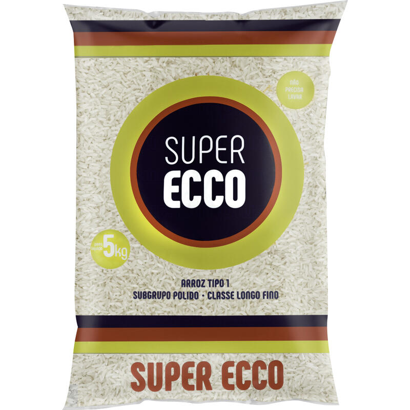 Arroz Super Ecco Agulhinha Tipo 1 5kg