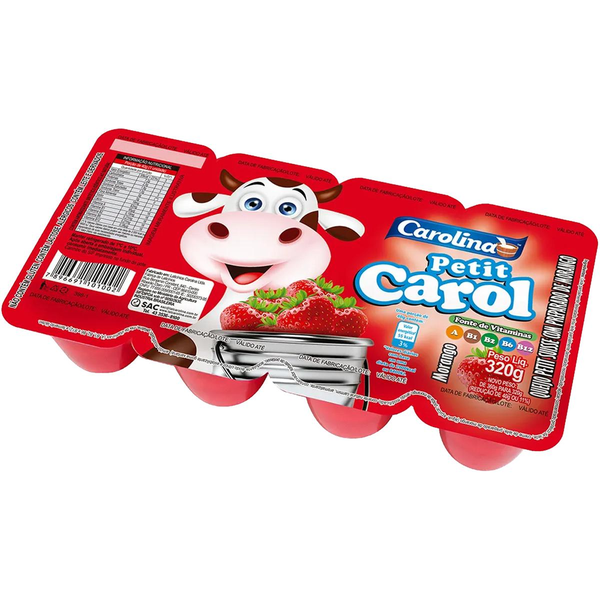 Petit-suisse Carolina 320g - Morango