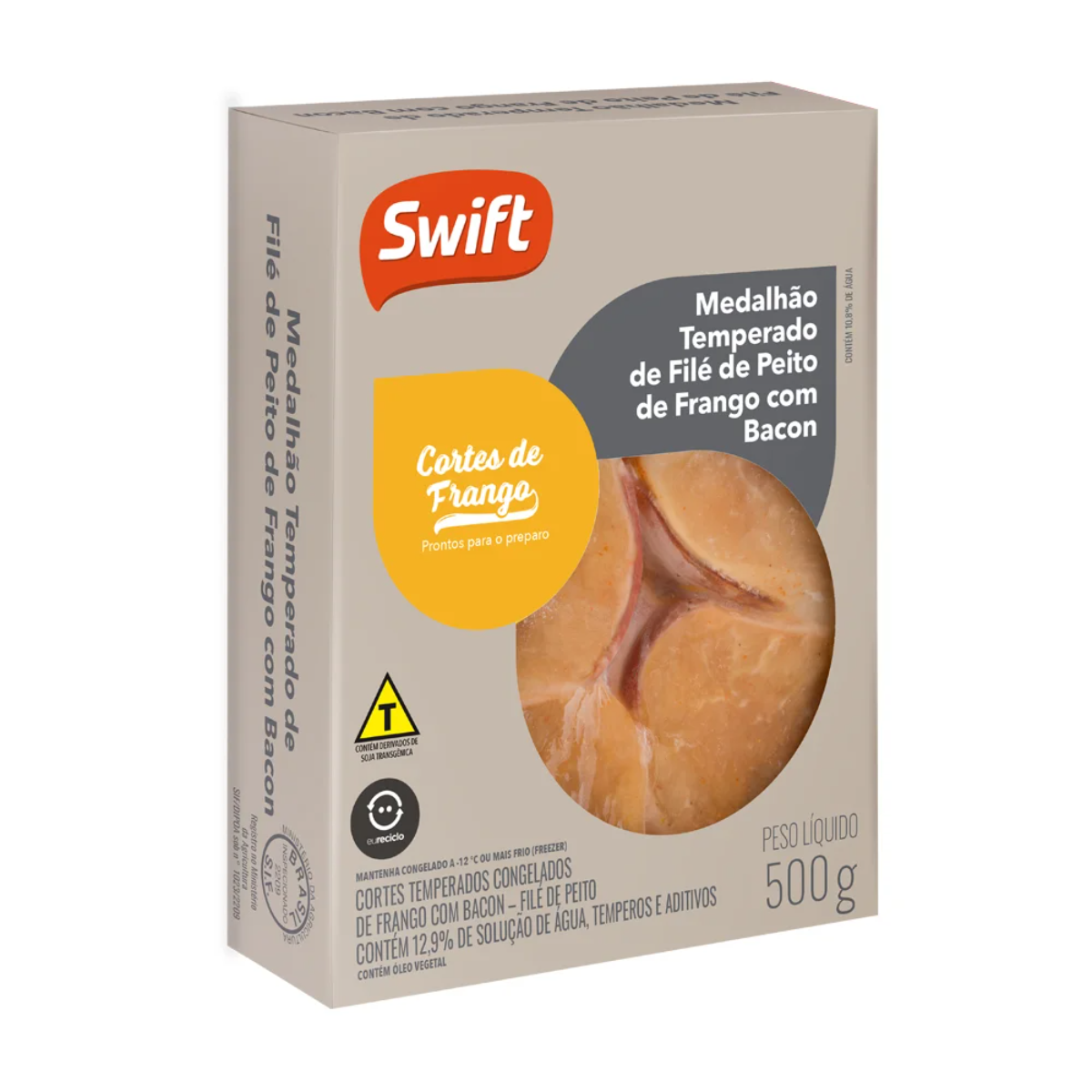 Medalhão de Frango Swift Bacon 500g
