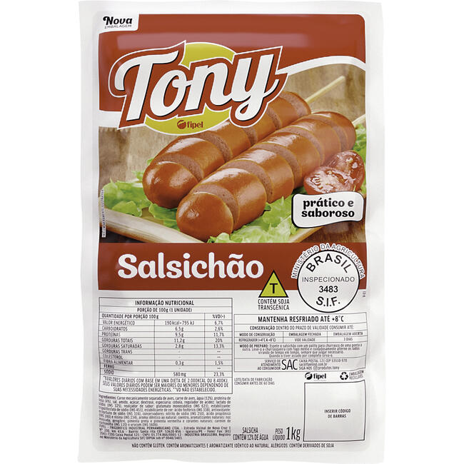 Salsichão Tony Resfriado Tradicional 1kg