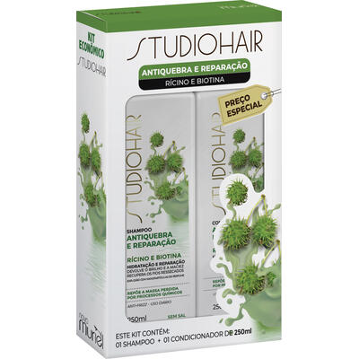 Kit Studio Hair Shampoo + Cond. 250ml Antiquebra