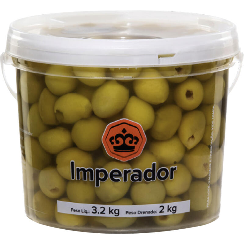 Azeitona Verde Imperador Sem Caroço 2kg