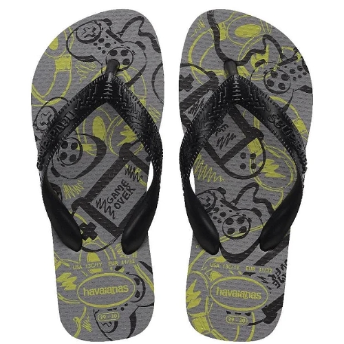 Sandália HAVAIANAS Kids Athletic 27/28 Cinza Aço
