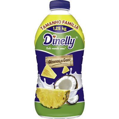 Bebida Láctea Dinelly Abacaxi e Coco 1,25kg