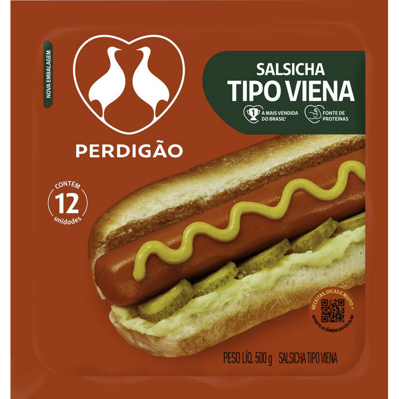 Salsicha Viena Perdigão Resfriada 500g