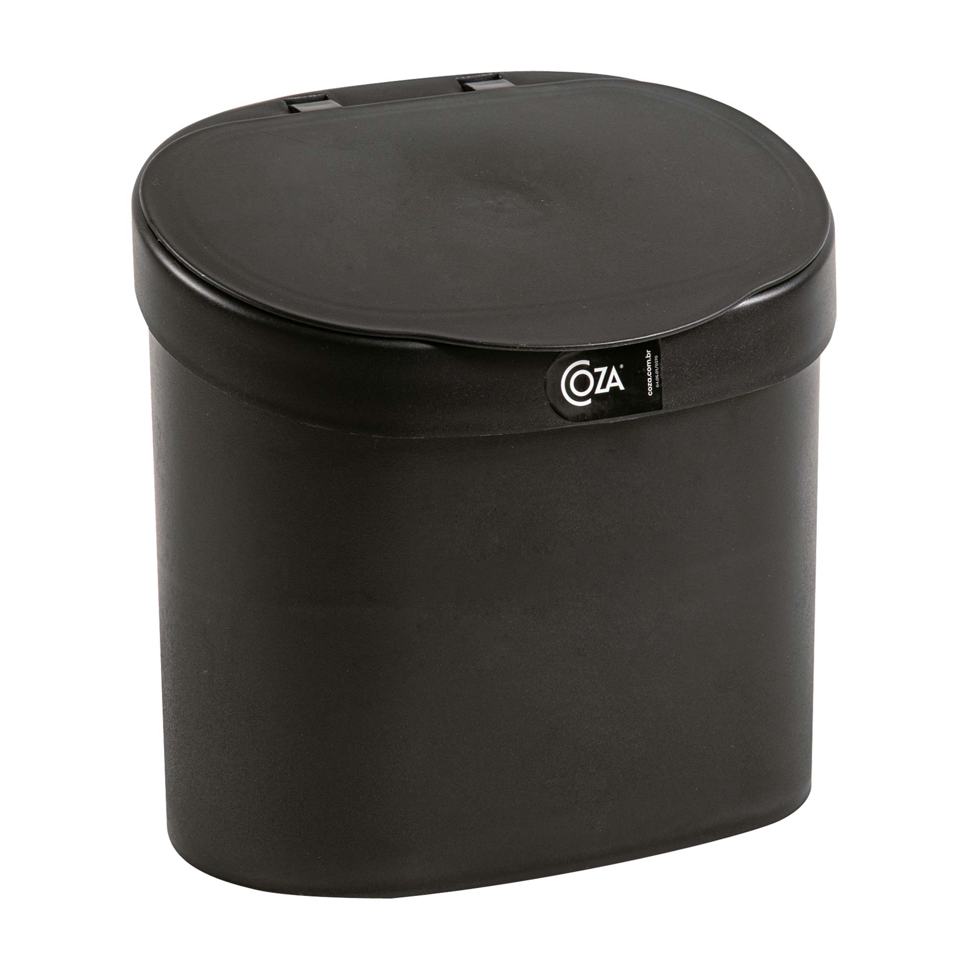 Lixeira Para Pia 4 Litros Preta 10902/0008 Coza 22,8x22,4x15,6cm