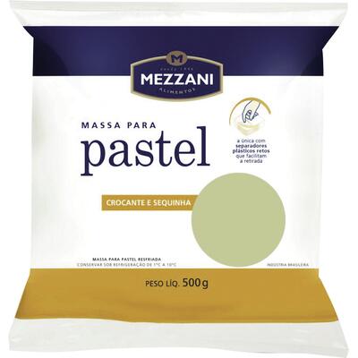 Massa para Pastel Mezzani Disco 500g