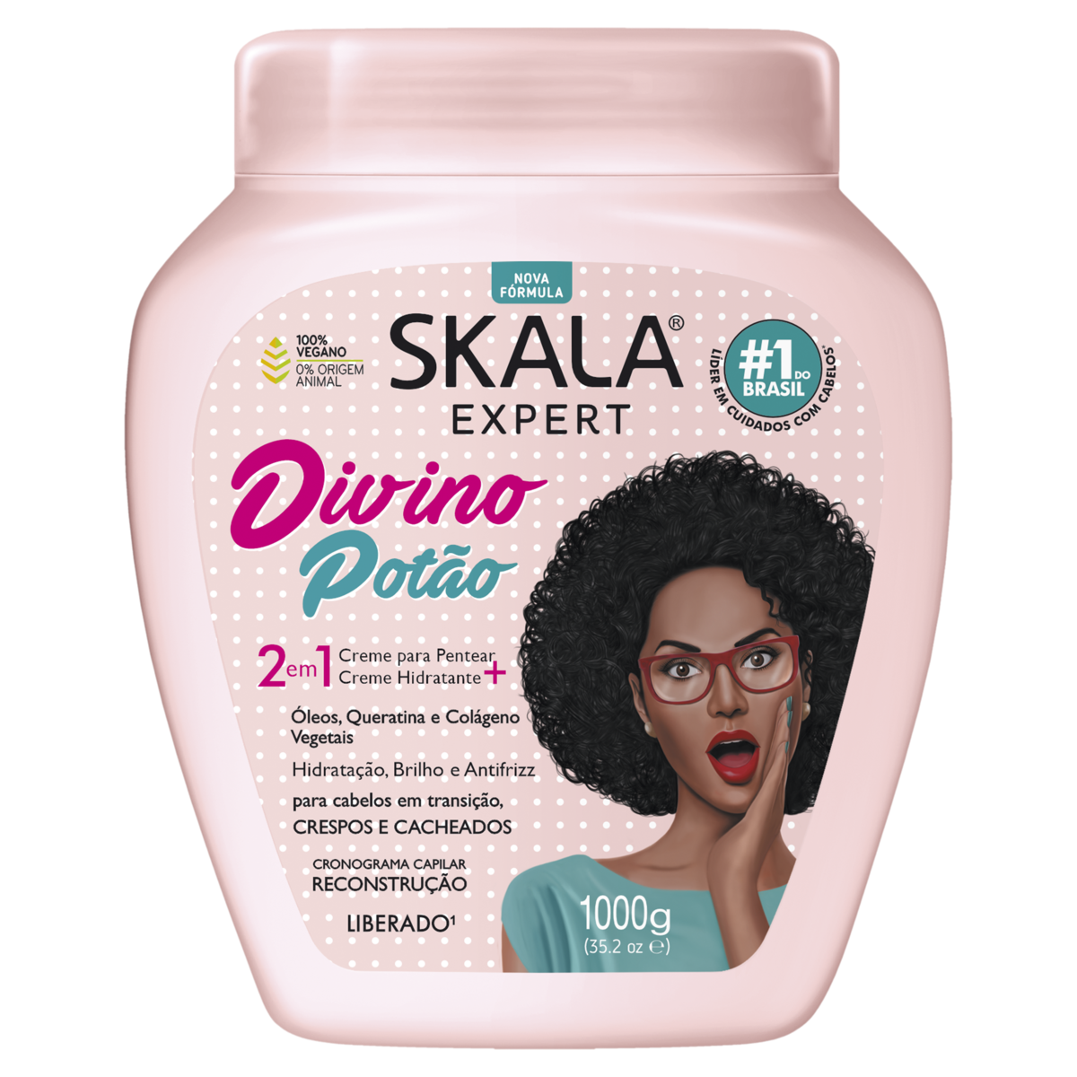 Creme de Tratamento e Pentear Skala Expert Divino Potão Pote 1000g