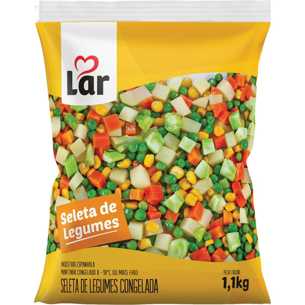Seleta de Legumes Lar 1,1kg - Congelada