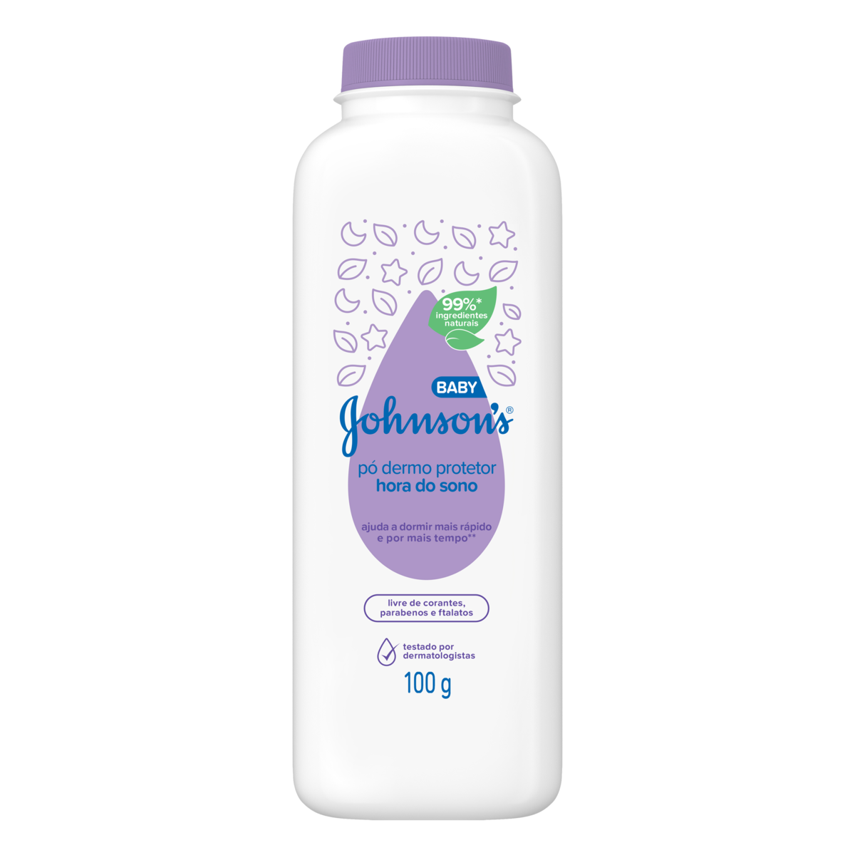 Talco Johnsons Baby Hora do Sono Frasco 100g