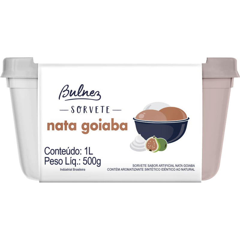 Sorvete Bulnez Goiaba e Nata 1L
