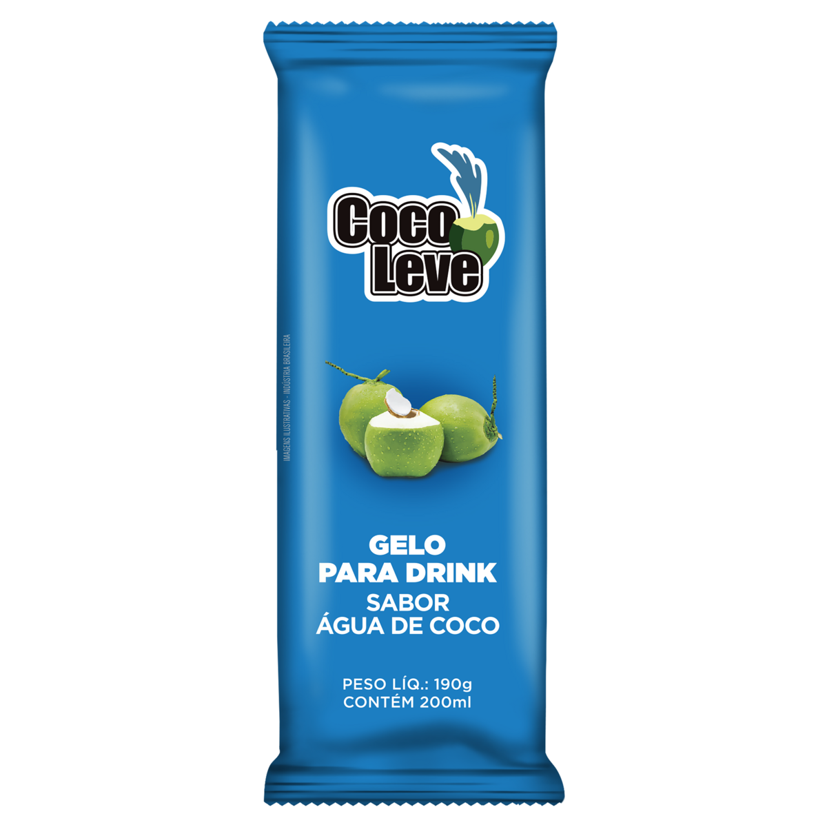 Gelo para Drink Água de Coco Leve Pacote 190g