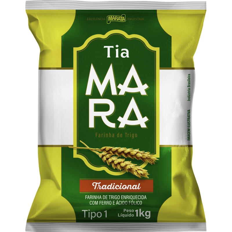 Farinha de Trigo Tia Mara Tipo 1 1kg