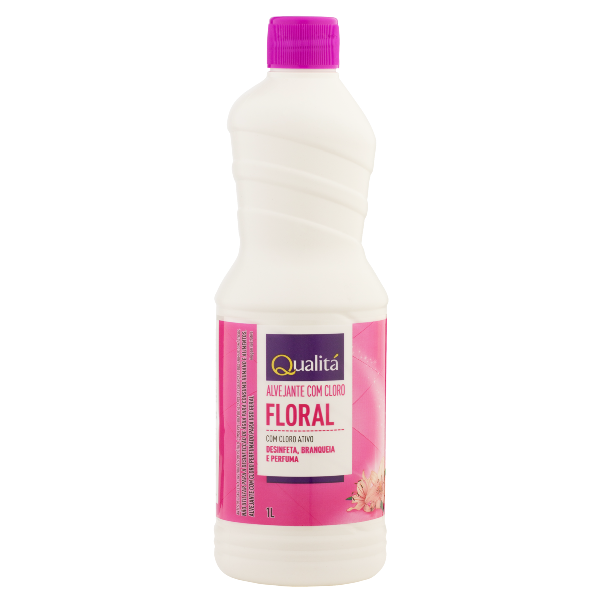 Alvejante Multiuso com Cloro Floral Qualitá Frasco 1l