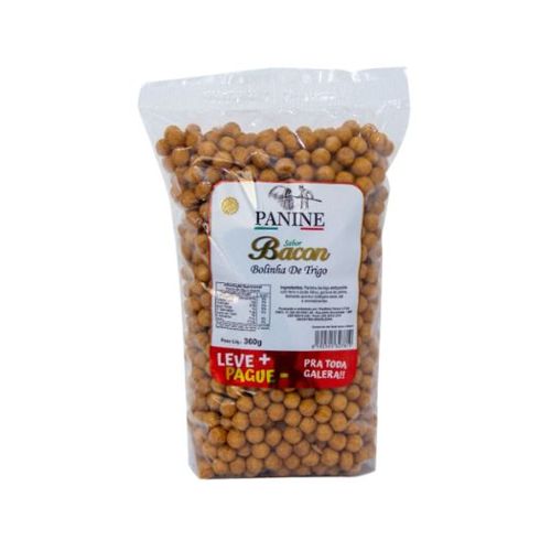 Salgadinho Panine Bolinha De Trigo Sabor Bacon Leve+ Pague- 360g