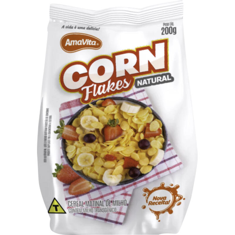 Cereal Matinal Corn Flakes Amavita Natural 200g