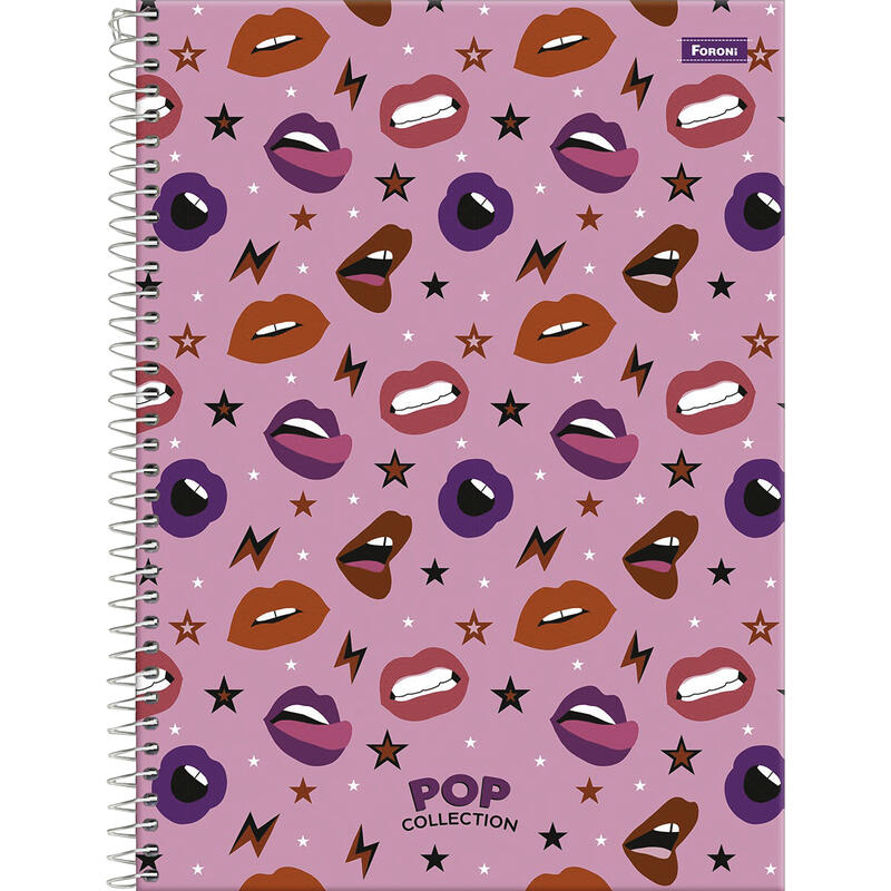 Caderno Pop Collection Foroni 96 folhas un