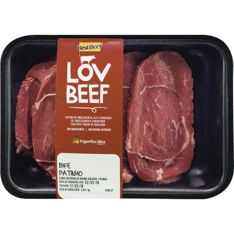 Patinho Bov Best Beef Bife Resf Preço por quilo na bandeja
