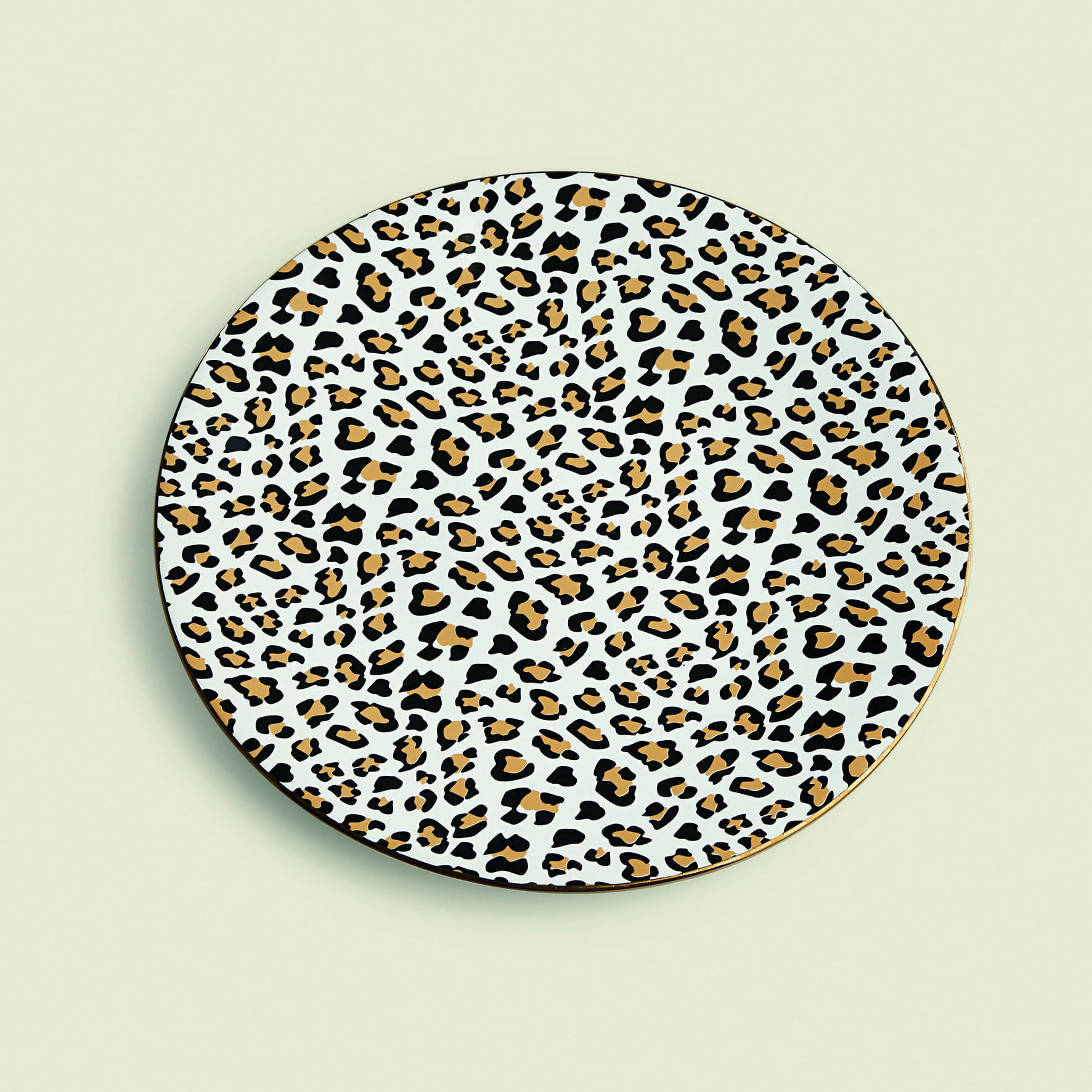 Prato para Lanche Animal Stoneware 21cm - A\CASA