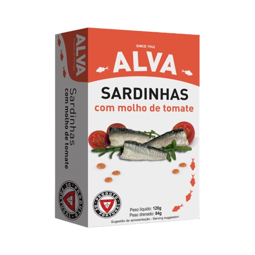 Sardinha Alva Com Molho De Tomate 84g