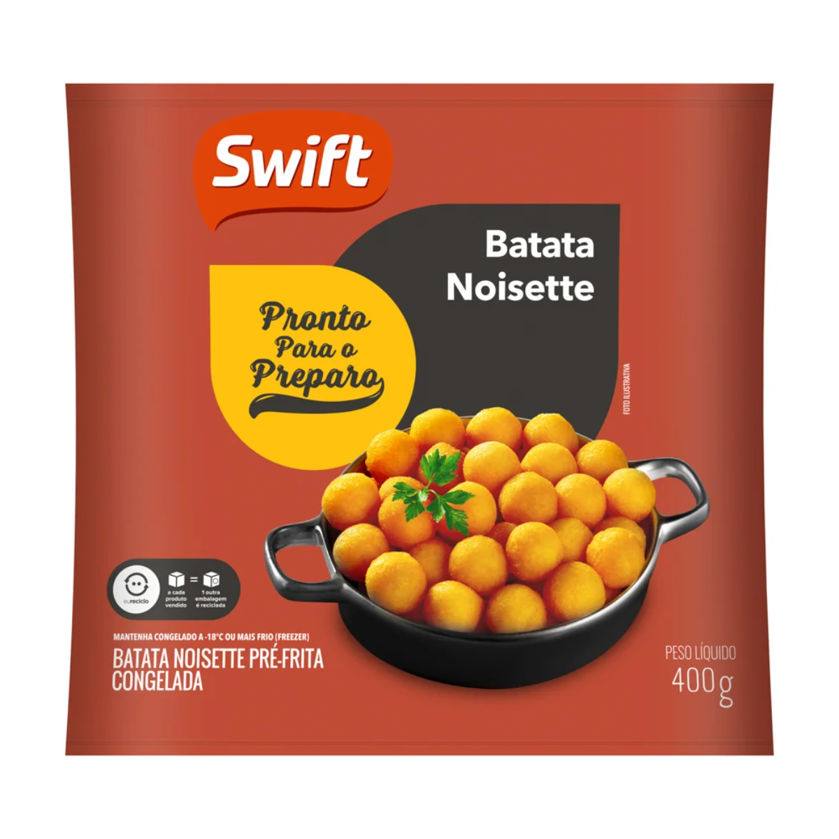 Batata Noisettes Pré Frita Swift 400g