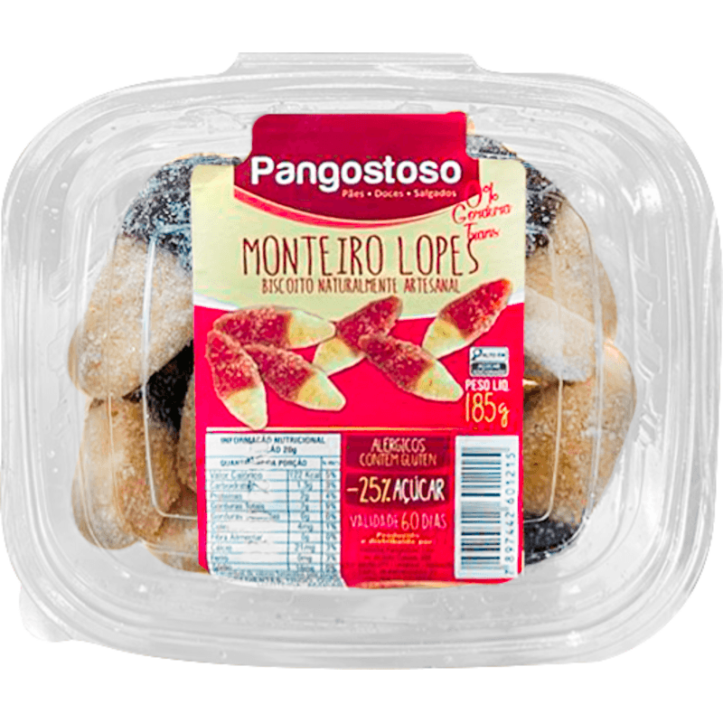 Biscoito Pangostoso Monteiro Lopes 185g