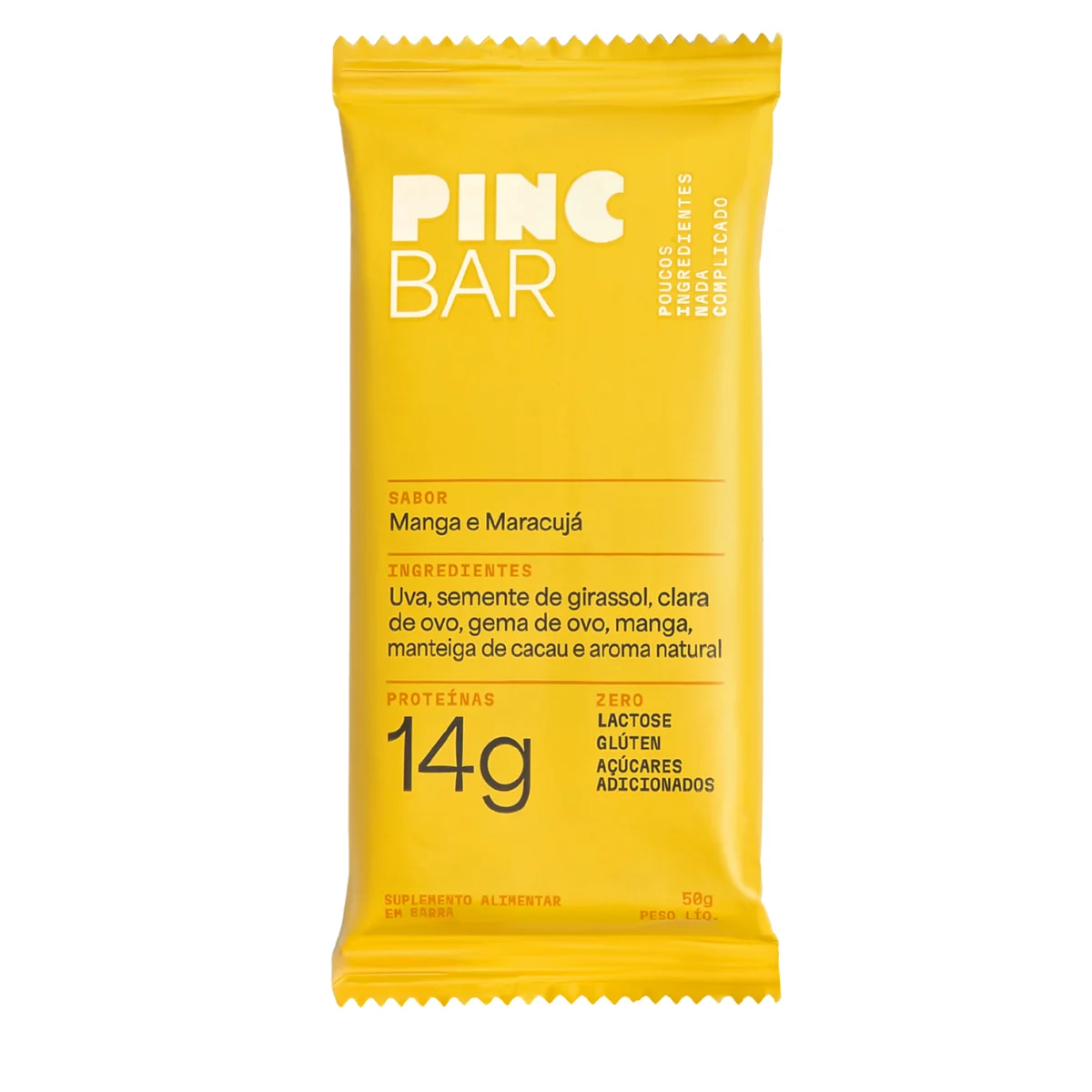 Barra de Proteína PINCBAR Manga e Maracujá 50g