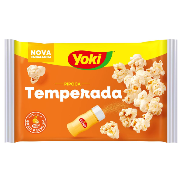 Pipoca para Micro-Ondas Temperada com Toque de Chef Yoki Pacote 100g